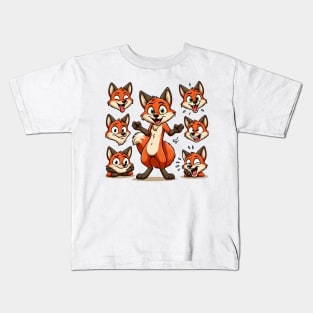 Funny foxes Kids T-Shirt